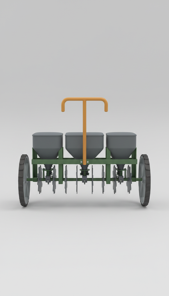 Multi-Row Seed Planter With Adjustable Spacing