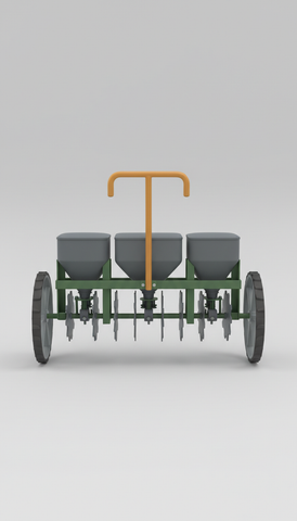 Multi-Row Seed Planter With Adjustable Spacing