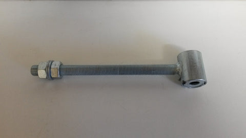 Gate hanger with threaded bolt